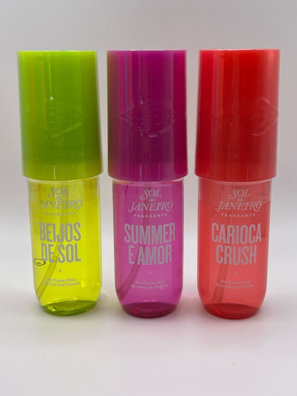 Sol de janeiro Set of 3 Mists Beija de Sol Summer e Amor Carioca Crush New